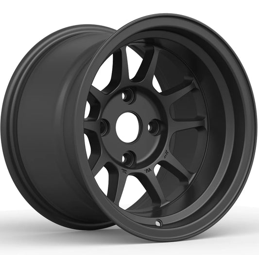 Shiba 14x9 / 4x114.3 / -25 All Matte Black