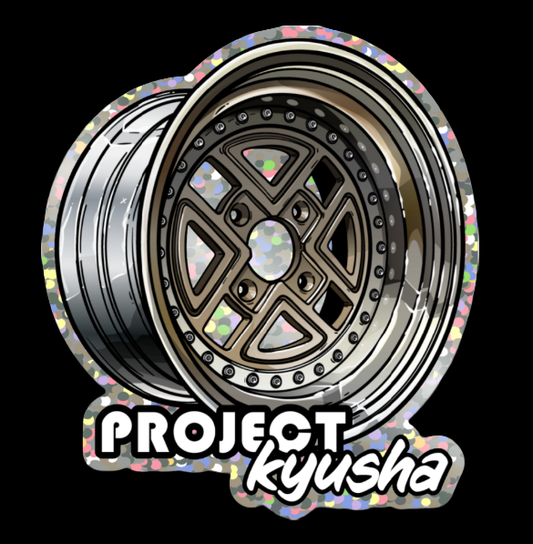 Glitter Obake wheel decal
